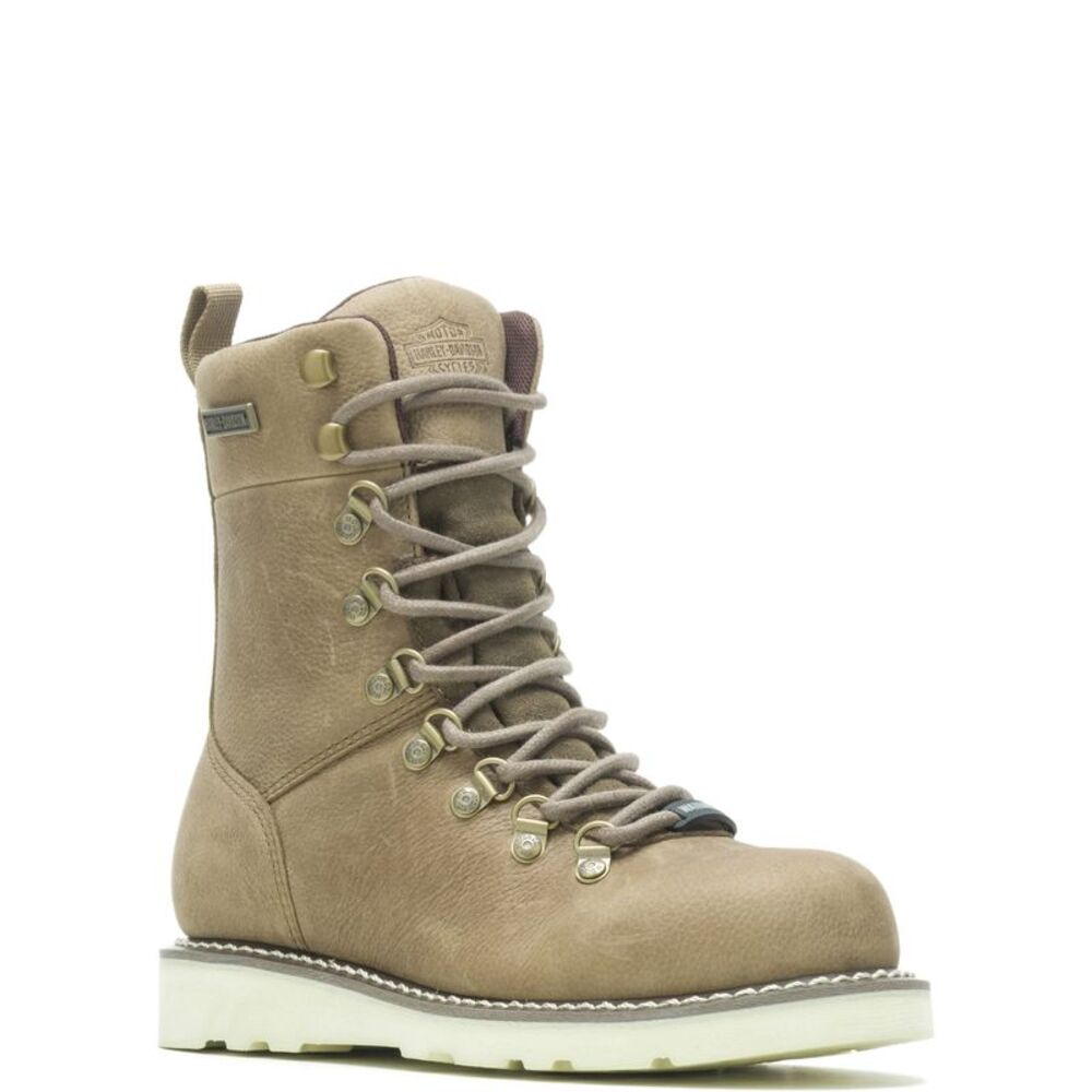 Harley-Davidson Womens Denway 7" Beige Boots (NWT) - Picture 3 of 7